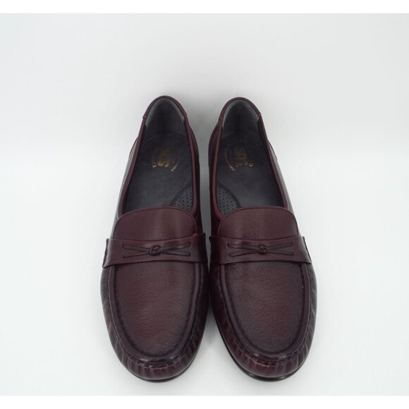 SAS Easier Antique Wine Tripad Comfort Leather Loafers Size 9N Narrow Width - Picture 3 of 15